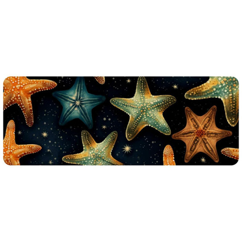 ownta - OWNTA Starfish Grand tapis de bureau à motif : tapis de jeu rectangulaire étendu de 11,8 x 31,3 pouces avec fond en caoutchouc antidérapant - adapté au bureau à domicile - grand tapis de souris ownta  - Le meilleur de nos Marchands
