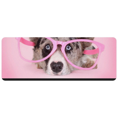 ownta - OWNTA Welsh Corgi Dog Pink Grand tapis de bureau à motif : tapis de jeu rectangulaire étendu de 11,8 x 31,3 pouces avec fond en caoutchouc antidérapant - adapté au bureau à domicile - grand tapis de souris ownta  - Périphériques, réseaux et wifi