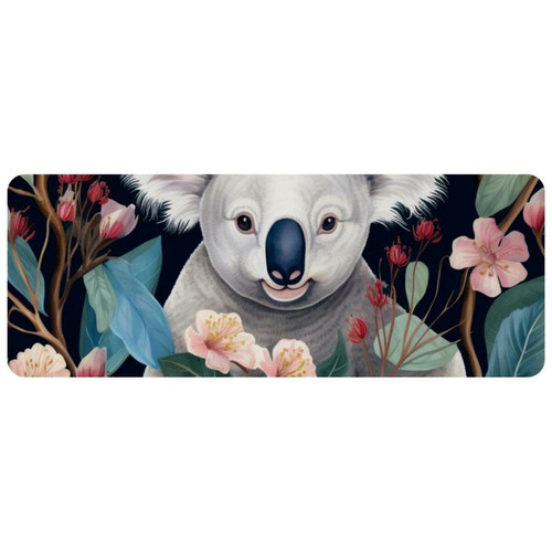 ownta - OWNTA Koala Grand tapis de bureau à motif : tapis de jeu rectangulaire étendu de 11,8 x 31,3 pouces avec fond en caoutchouc antidérapant - adapté au bureau à domicile - grand tapis de souris ownta  - Nos Promotions et Ventes Flash