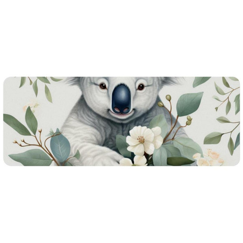 ownta - OWNTA Koala Grand tapis de bureau à motif : tapis de jeu rectangulaire étendu de 11,8 x 31,3 pouces avec fond en caoutchouc antidérapant - adapté au bureau à domicile - grand tapis de souris ownta  - Nos Promotions et Ventes Flash