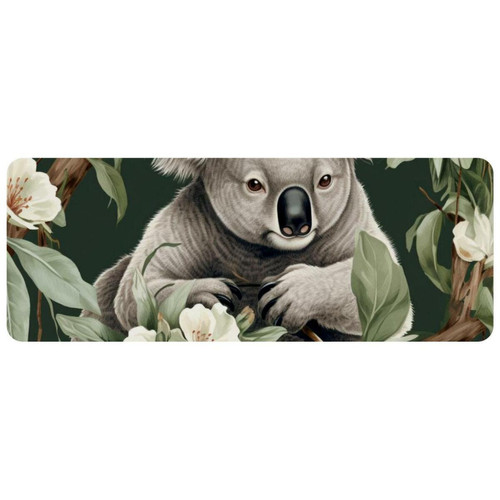 ownta - OWNTA Koala Grand tapis de bureau à motif : tapis de jeu rectangulaire étendu de 11,8 x 31,3 pouces avec fond en caoutchouc antidérapant - adapté au bureau à domicile - grand tapis de souris ownta  - Périphériques, réseaux et wifi