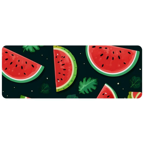 ownta - OWNTA Watermelon Grand tapis de bureau à motif : tapis de jeu rectangulaire étendu de 11,8 x 31,3 pouces avec fond en caoutchouc antidérapant - adapté au bureau à domicile - grand tapis de souris ownta  - Le meilleur de nos Marchands