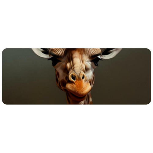ownta - OWNTA Giraffe Grand tapis de bureau à motif : tapis de jeu rectangulaire étendu de 11,8 x 31,3 pouces avec fond en caoutchouc antidérapant - adapté au bureau à domicile - grand tapis de souris ownta  - Périphériques, réseaux et wifi
