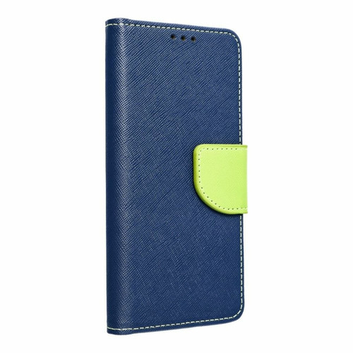 Ozzzo - etui fancy book do samsung s22 plus bleu fonce / lime Ozzzo  - Accessoire Smartphone