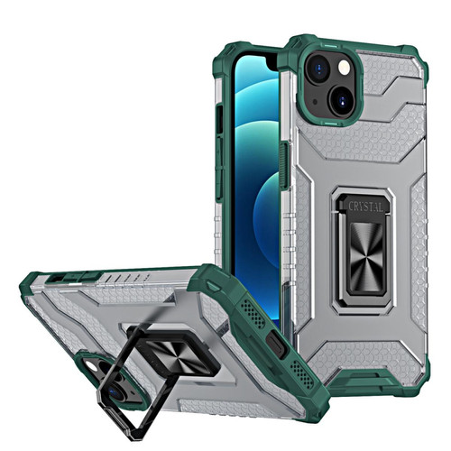 Ozzzo - crystal ring coque kickstand tough rugged cover pour iphone 12 vert Ozzzo  - Marchand Magunivers