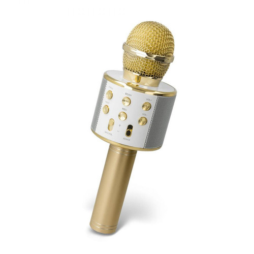 Ozzzo - Microphone Karaoke bluetooth haut parleur ozzzo Gold Or pour SAMSUNG G925 Galaxy S6 Edge Ozzzo  - Accessoires samsung galaxy s6 edge