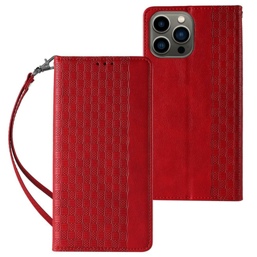 Ozzzo - magnet strap coque coque pour iphone 12 pro max pouch wallet + mini lanyard pendentif rouge Ozzzo - morele.net