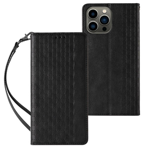 Ozzzo - magnet strap coque pour iphone 12 pro max pouch wallet + mini lanyard pendentif noir Ozzzo  - Lanyard
