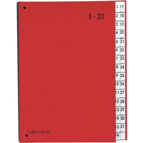 PAGNA - PAGNA Trieur Color, format A4, 1 - 31, 31 compartiments () PAGNA  - Mobilier de bureau