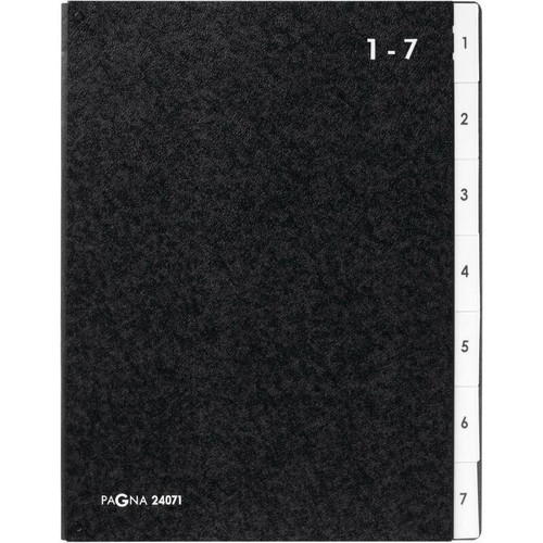 PAGNA - PAGNA trieur, format A4, 7 compartiments, 1 - 7, noir () PAGNA - Accessoires Bureau
