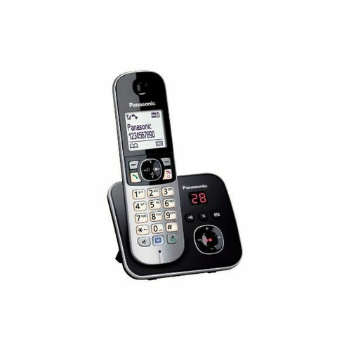 Panasonic - Téléphone IP Panasonic KX-TG6821 Panasonic  - Téléphone fixe sans fil Solo