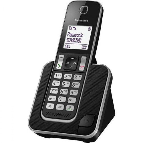 Panasonic - PANASONIC KX-TGD310FR - Téléphone numérique sans fil Noir Panasonic - Téléphone fixe