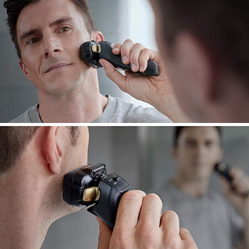Panasonic - rasoir électrique pour Homme Doté de 5 Lames et d'une Tête Multidirectionnelle bleu noir Panasonic  - Rasage tete