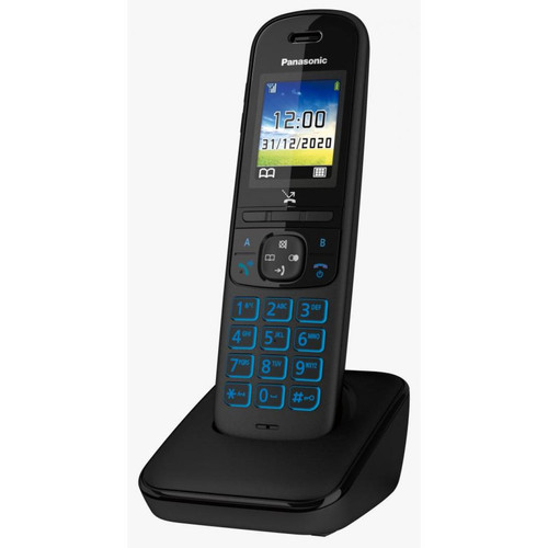 Panasonic - Téléphone sans fil Panasonic KX TGH710 Noir - Téléphone fixe Pack reprise