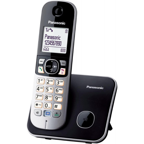 Panasonic - telephone Sans Fil Sans Répondeur Noir gris - Téléphone fixe-répondeur Pack reprise