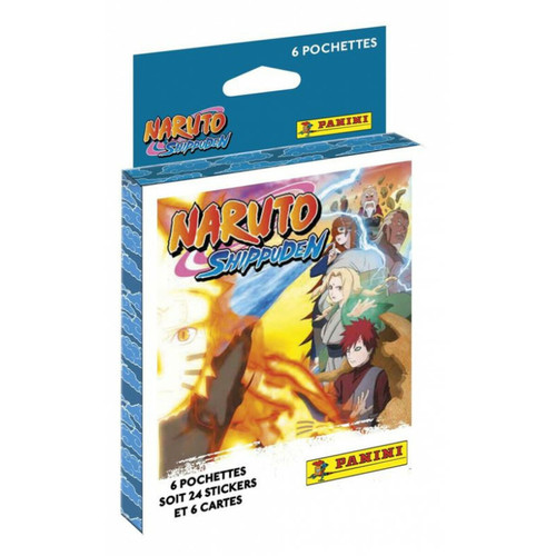 Panini - Jeu de cartes Panini Naruto Shippuden Blister 6 pochettes Panini - Carte panini