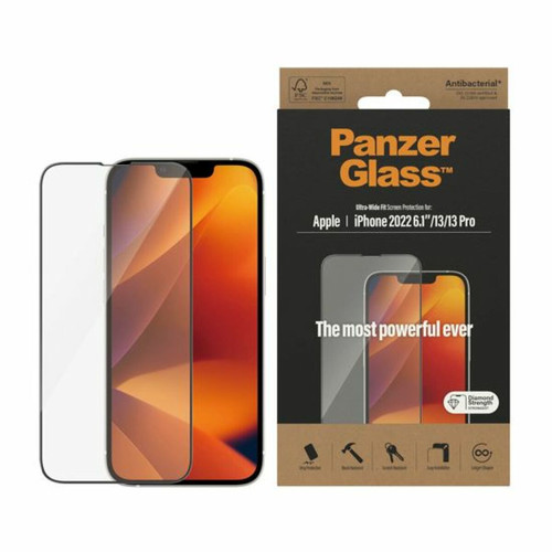 Protection écran smartphone Panzer Glass Protection d'écran pour Apple iPhone 14 / 13 Pro / 13 UWF Antibactérienne Transparent