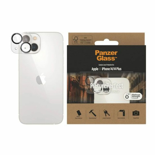 Panzerglass Panzer Glass Verre de protection caméra pour iPhone 14/14 Plus PicturePerfect Transparent