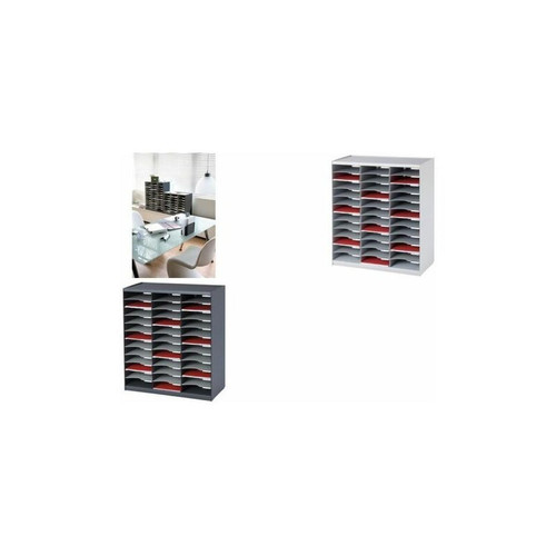 Paperflow - PAPERFLOW Trieur monobloc, 36 compartiments, gris () Paperflow  - Mobilier de bureau