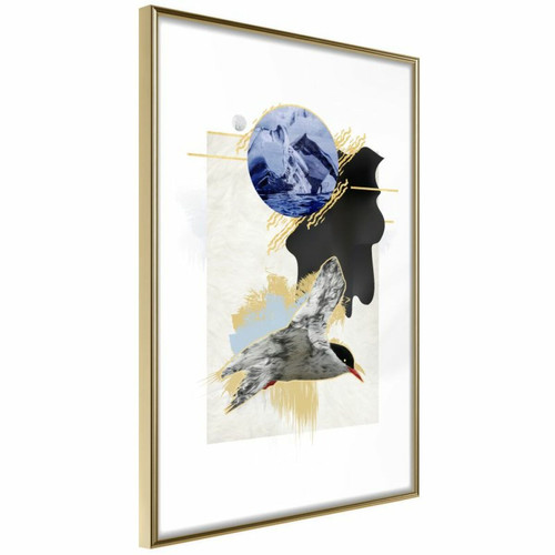 Paris Prix - Affiche Murale Encadrée Abstraction with a Tern 20 x 30 cm Or Paris Prix  - Affiches, posters
