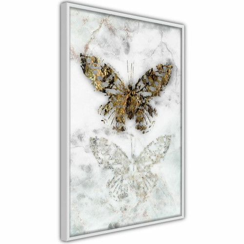 Paris Prix - Affiche Murale Encadrée Butterfly Fossils 30 x 45 cm Blanc Paris Prix  - Affiches, posters