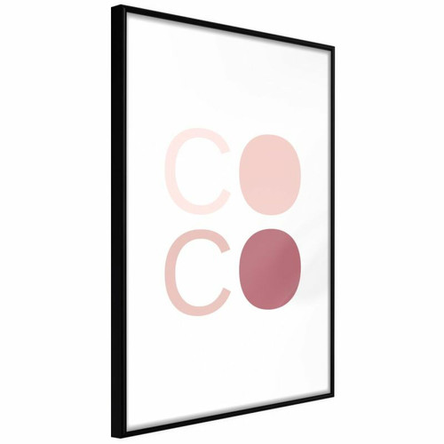 Paris Prix - Affiche Murale Encadrée Different Shades of Coco 30 x 45 cm Noir Paris Prix  - Décoration Noir et blanc