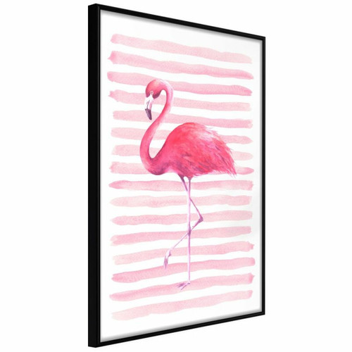Paris Prix - Affiche Murale Encadrée Pink Madness 20 x 30 cm Noir Paris Prix  - Décoration Noir et blanc