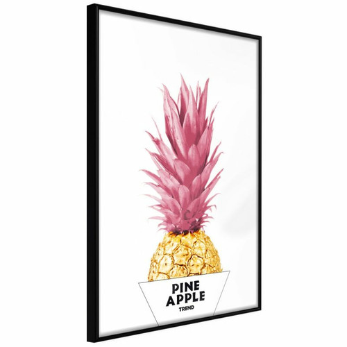 Paris Prix - Affiche Murale Encadrée Trendy Pineapple 20 x 30 cm Noir Paris Prix  - Décoration