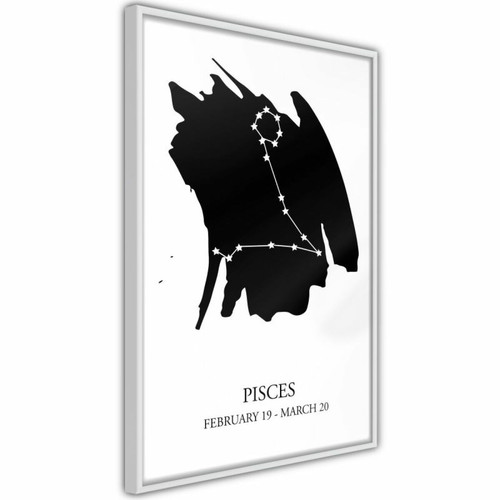 Paris Prix - Affiche Murale Encadrée Zodiac Pisces I 40 x 60 cm Blanc Paris Prix  - Affiches, posters