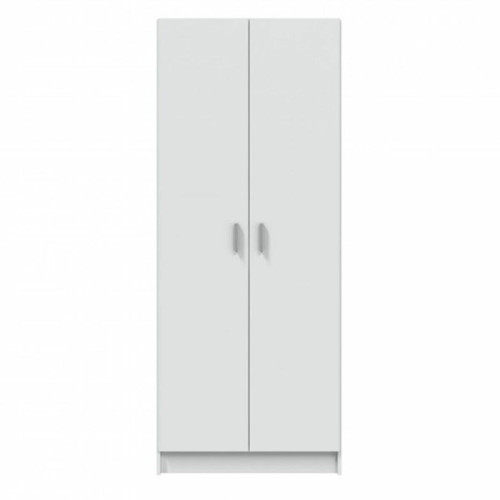 MIRAKEMUEBLE -Utiliser l'armoire à balais à 2 portes - Blanc Blanc MIRAKEMUEBLE  - Meubles de cuisine