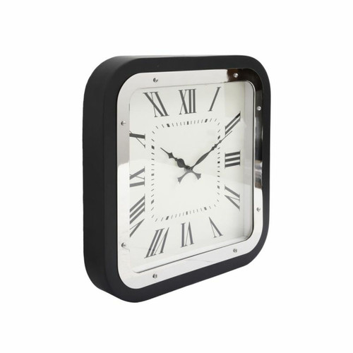 Paris Prix - Horloge à Poser Vouman 40cm Argent & Noir Paris Prix  - Horloges, pendules Gris