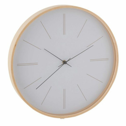 Horloges, pendules Paris Prix Horloge Murale en Bois Chris 40cm Naturel
