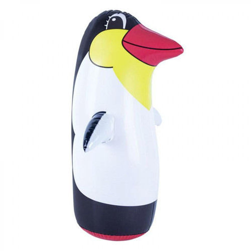 Paris Prix - Pingouin Gonflable Culbuto 62cm Blanc - Paris Prix