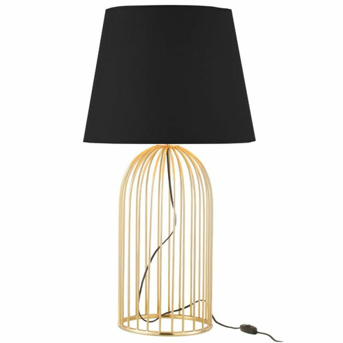 Paris Prix - Lampe à Poser Design Joni 61cm Noir & Or Paris Prix  - Lampes à poser