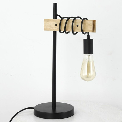 Paris Prix - Lampe à Poser Design Ryanha 48cm Noir Paris Prix  - Luminaire design Luminaires