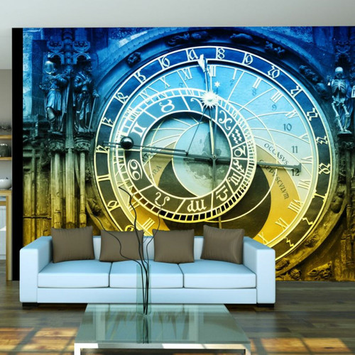 Paris Prix - Papier Peint Horloge Astronomique de Prague 154 x 200 cm Paris Prix  - Revêtement sol & mur