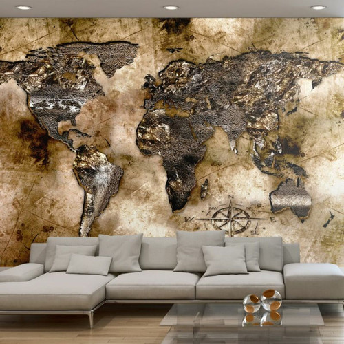 Paris Prix - Papier Peint Old World Map II 210 x 300 cm Paris Prix  - Revêtement mural intérieur