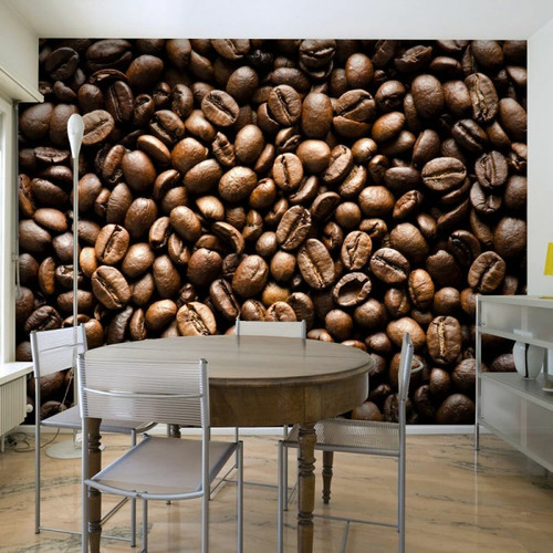 Paris Prix - Papier Peint Roasted Coffee Beans 309 x 400 cm Paris Prix  - Revêtement mural intérieur