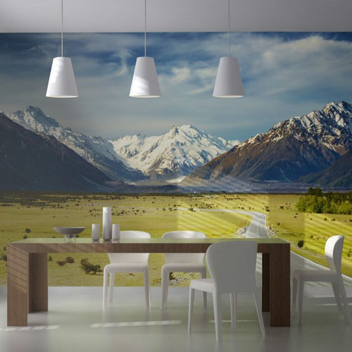 Paris Prix - Papier Peint Southern Alps, New Zealand 154 x 200 cm Paris Prix  - Revêtement sol & mur