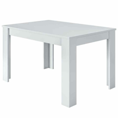 MIRAKEMUEBLE - Table de salle à manger à rallonge Practico - White Artik Blanco Artik MIRAKEMUEBLE  - Table de salle a manger avec rallonge