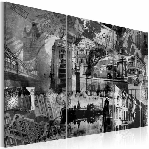 Paris Prix - Tableau Imprimé 3 Panneaux L'essence de Londres 40 x 60 cm Paris Prix  - Maison