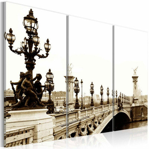 Tableaux, peintures Paris Prix Tableau Imprimé Balade Romantique à Paris 40 x 60 cm