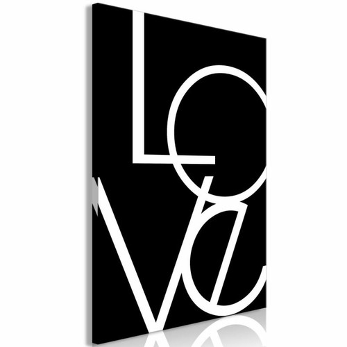 Paris Prix - Tableau Imprimé Black & White : Love 60 x 90 cm Paris Prix  - Maison