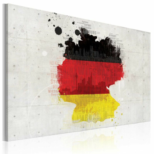 Paris Prix - Tableau Imprimé Carte de l'Allemagne 60 x 90 cm Paris Prix  - Tableau paysage Tableaux, peintures