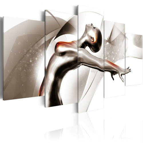 Paris Prix - Tableau Imprimé Gold Dance : She 100 x 200 cm Paris Prix  - Tableaux, peintures