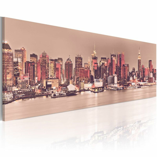 Paris Prix - Tableau Imprimé New York City of Light 40 x 120 cm Paris Prix  - déco New York Décoration