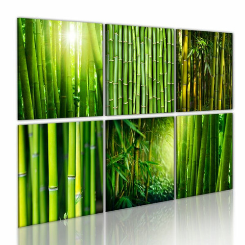 Paris Prix - Tableau Imprimé Nombreux Visages du Bambou 40 x 60 cm Paris Prix  - Peinture bambou