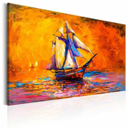 Paris Prix - Tableau Imprimé Ocean of the Setting Sun 60 x 90 cm Paris Prix  - tableau xxl Tableaux, peintures