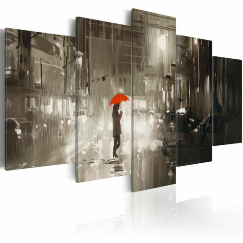 Paris Prix - Tableau Imprimé Rain City 50 x 100 cm Paris Prix  - tableau xxl Tableaux, peintures