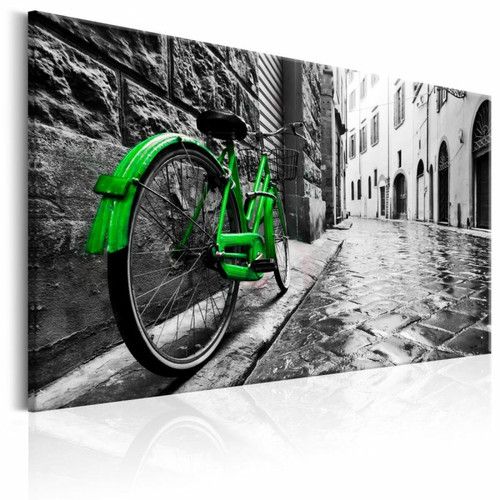 Paris Prix - Tableau Imprimé Vintage Green Bike 40 x 60 cm Paris Prix  - Tableau vintage Tableaux, peintures